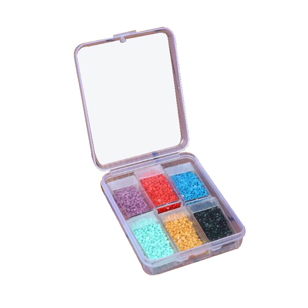 6/10/12/24/48/64 Grid Diamond Painting Jewelry Storage Box Nail Bead Transparent plastic Box Organize And Save Artifacts: JYX2527