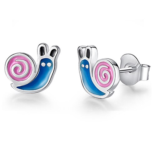 Pendientes de broche de abeja esmaltados para mujer y niño, colección de animales de Navidad, Plata de Ley 925 Original, de joyería para el Día de los niños: YE3184