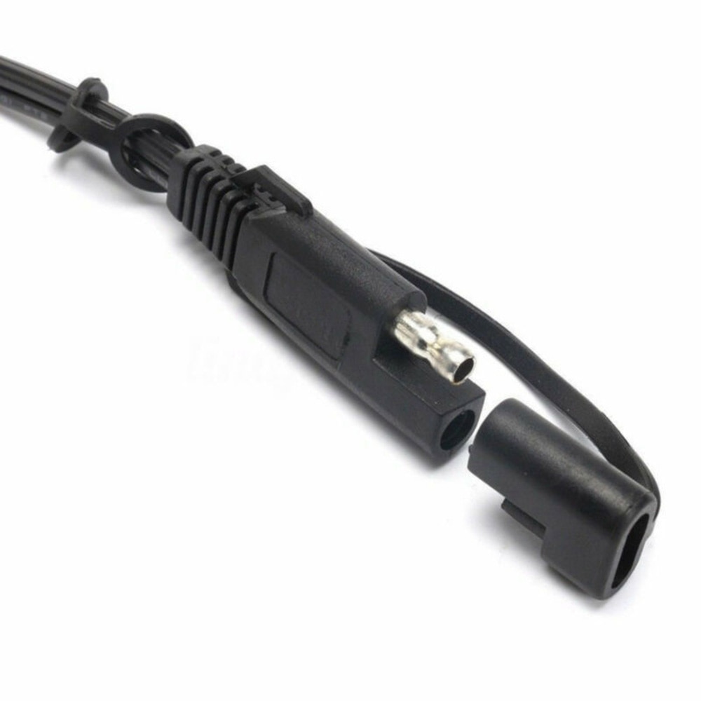 12-24v sort motorcykel batterioplader kabel med 10a sikring til udvidelse af batteriopladning terminal motorcykel tilbehør