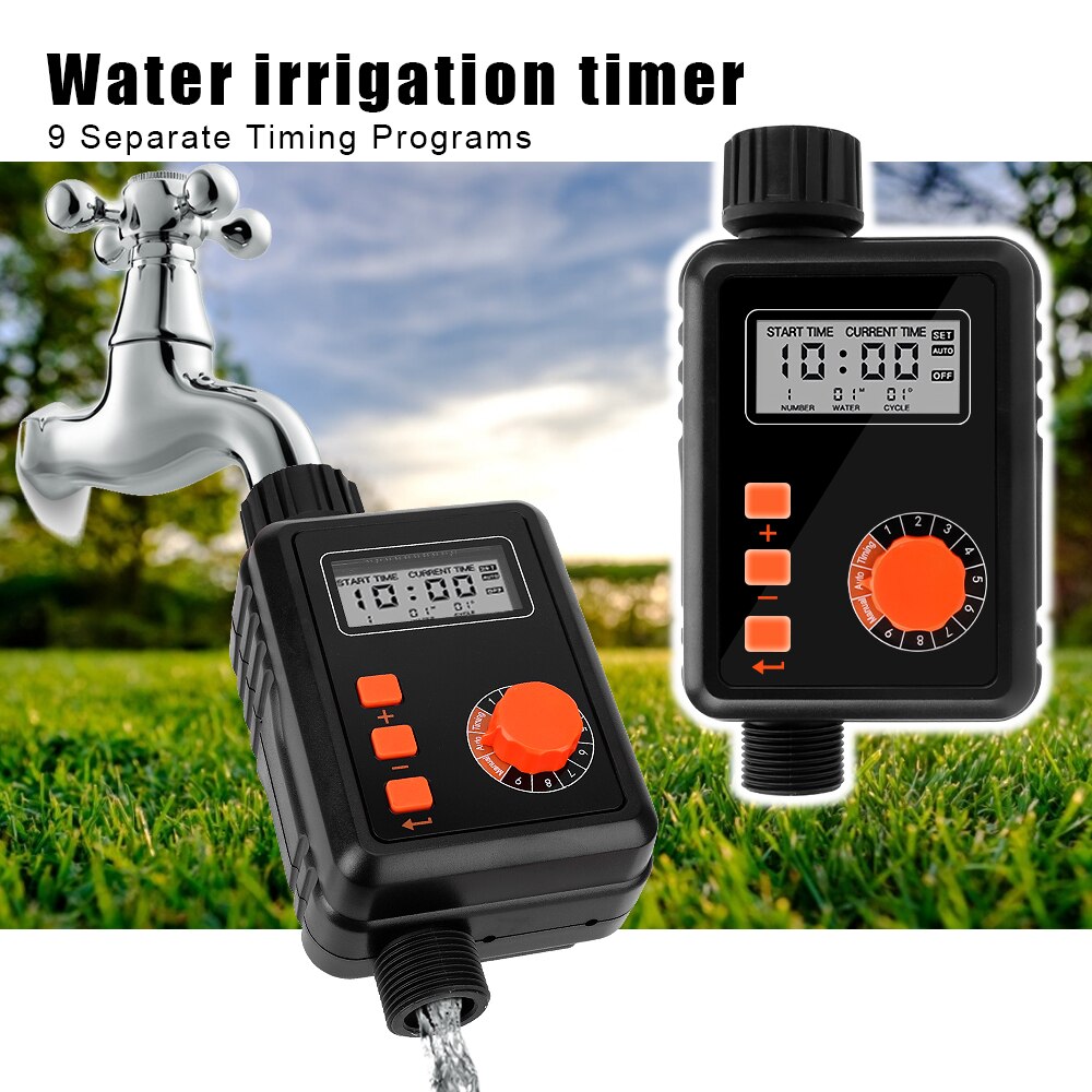 9 Separate Timing Program With LCD Screen Sprinkler Controller Automatic Irrigation Water Timer Electronic Irrigation Regulator