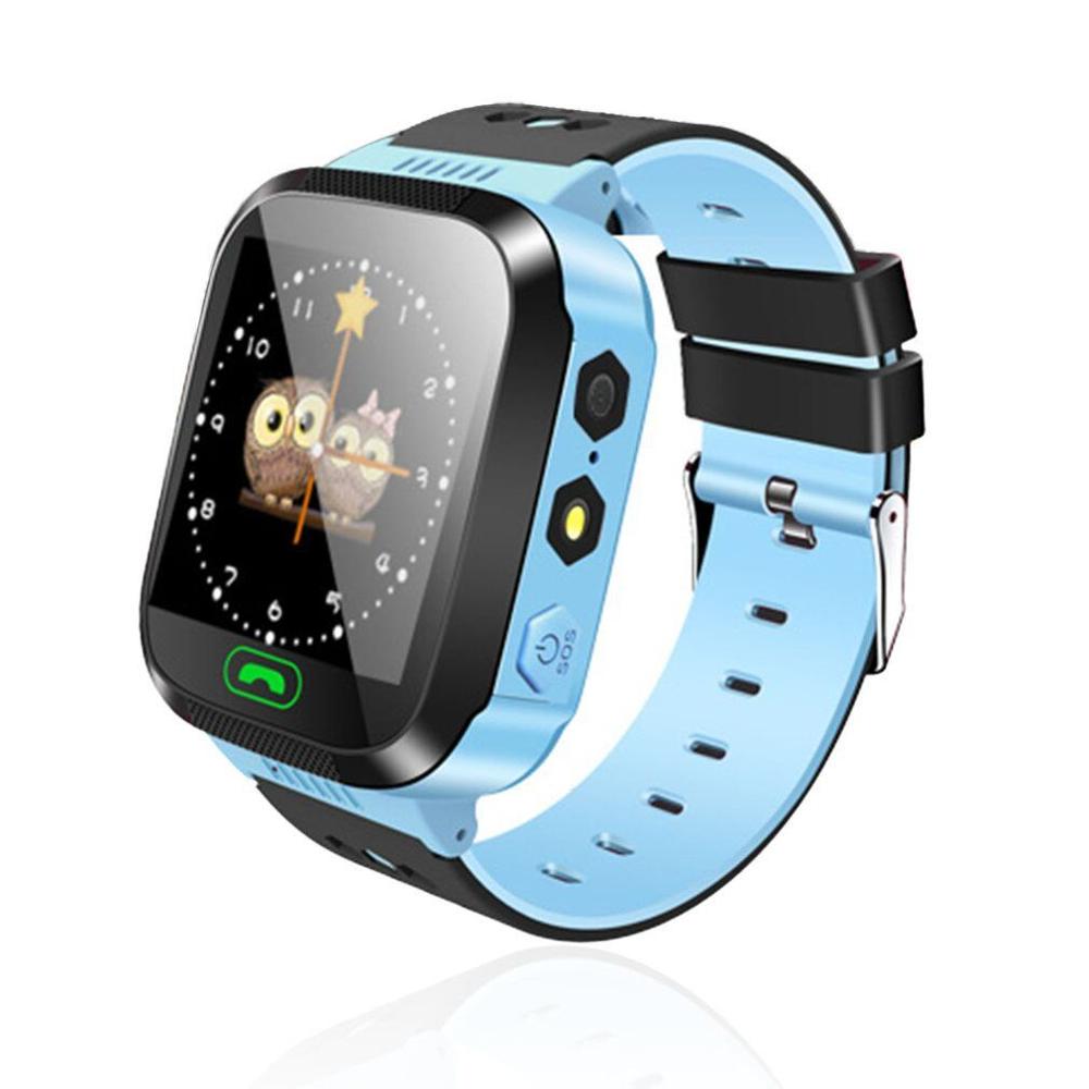 Kinderen Smartwatch Sport Sim-kaart Positionering Lbs Kids Horloge Pols Fitness Track Locatie Sos Call Veilige Zorg Voor Jongen & meisje: Blue