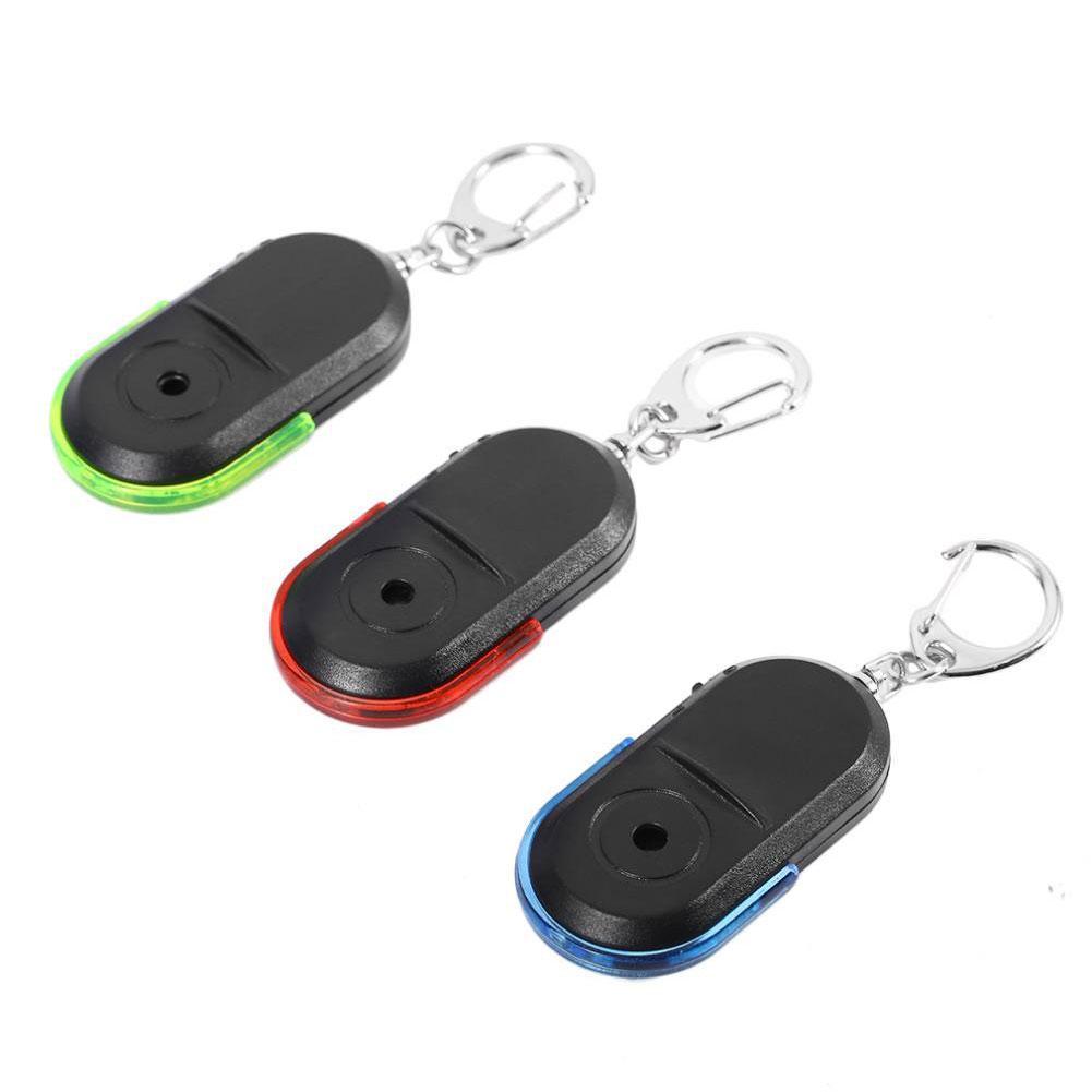 1PC Mini kabellos Anti-Verloren Alarm Schlüssel Finder Lokalisierer Pfeife Klang LED Schlüsselanhänger Anti Verloren Schlüssel Finder Sensor