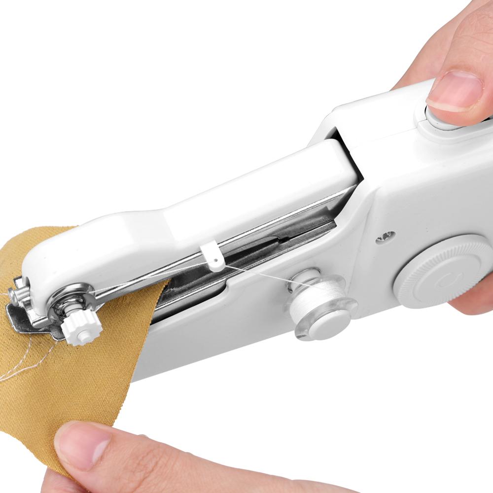 Portable Household Mini Hand Sewing Machine Quick Stitch Sew Needlework Cordless Clothes Fabrics Electronic Sewing Machine