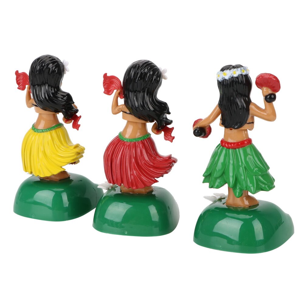Hoofd Schudden Speelgoed Decompressie Solar Interieur Accessoires Auto Decoratie Hula Auto Interieur Hawaii Meisje Auto Ornamenten