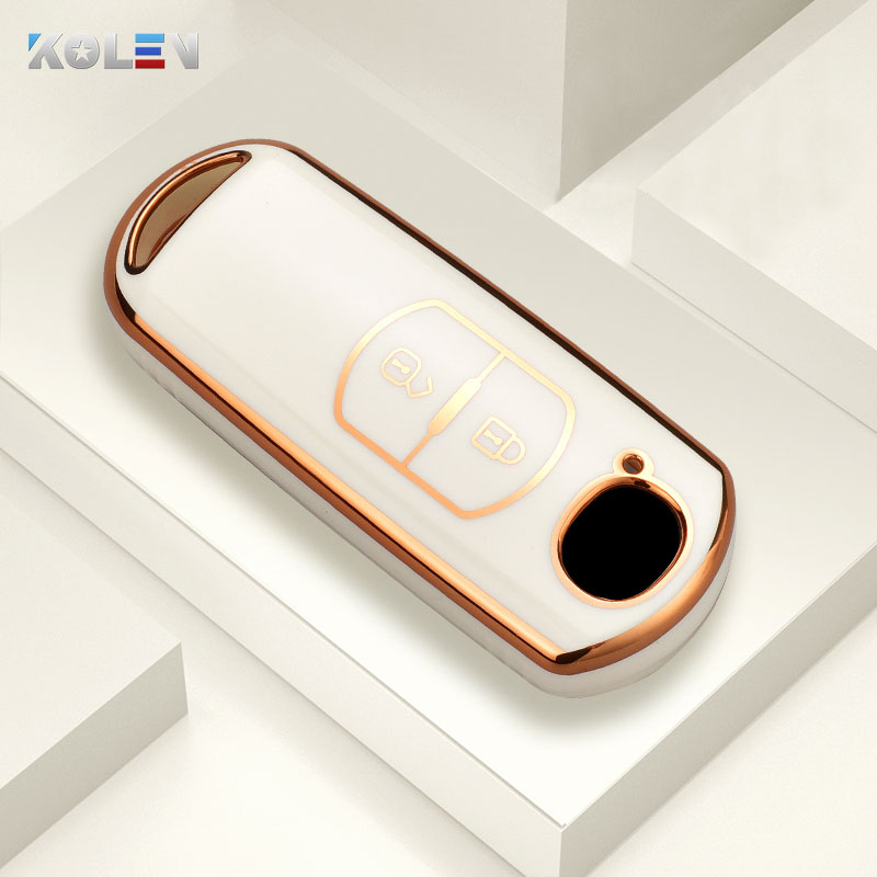 Modne etui z TPU na kluczyk zdalnego sterowania do Mazdy 2 3 5 6 BL BM GJ Atenza Axela Demio CX-3 CX3 CX-5 CX5 CX7 CX-9 CX8 Keyless: Black
