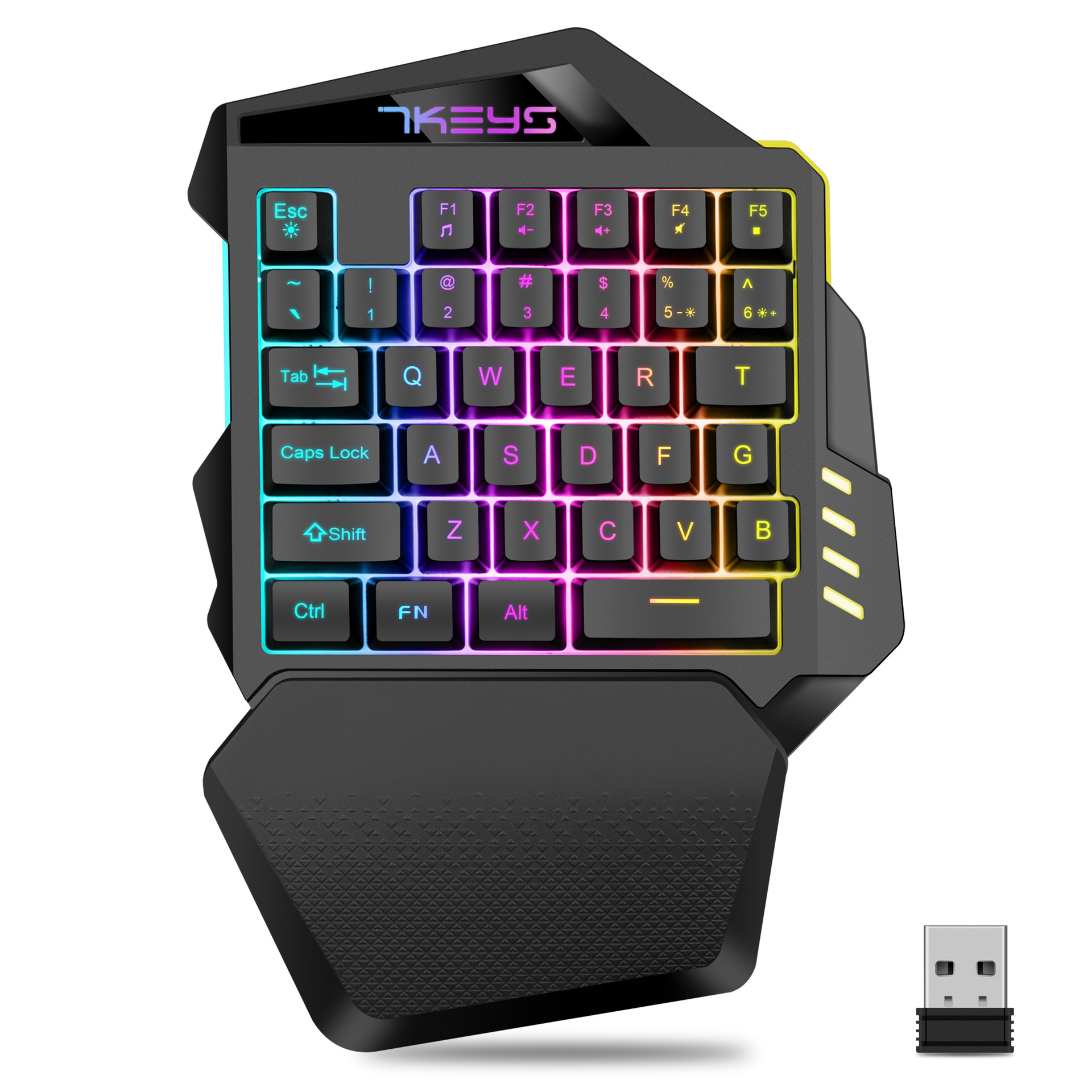 Mechanical Gaming Keyboard One-Handed Keyboard 2.4g Wireless Rgb Left-Handed E-Sports Small Keyboard Computer Accessories: Default Title