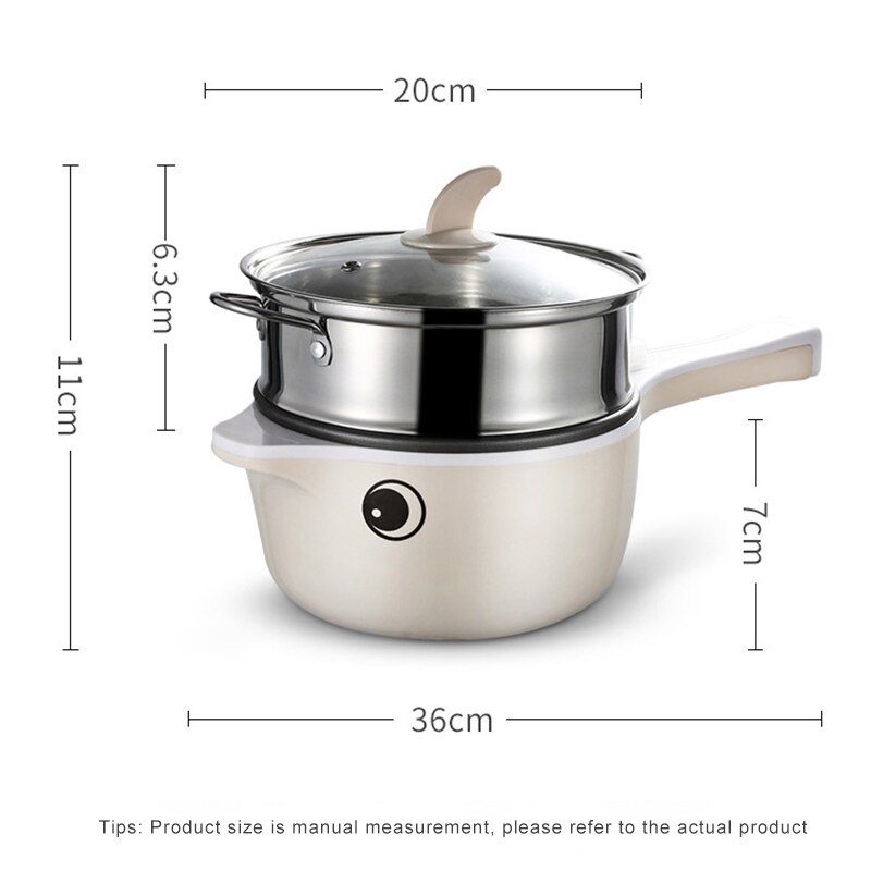 Multi Rice Cooker Electric Skillet Pot Cookers Noodle Stewing Steamed Fried Electric Slow Cooker 220V Single/Double Layer