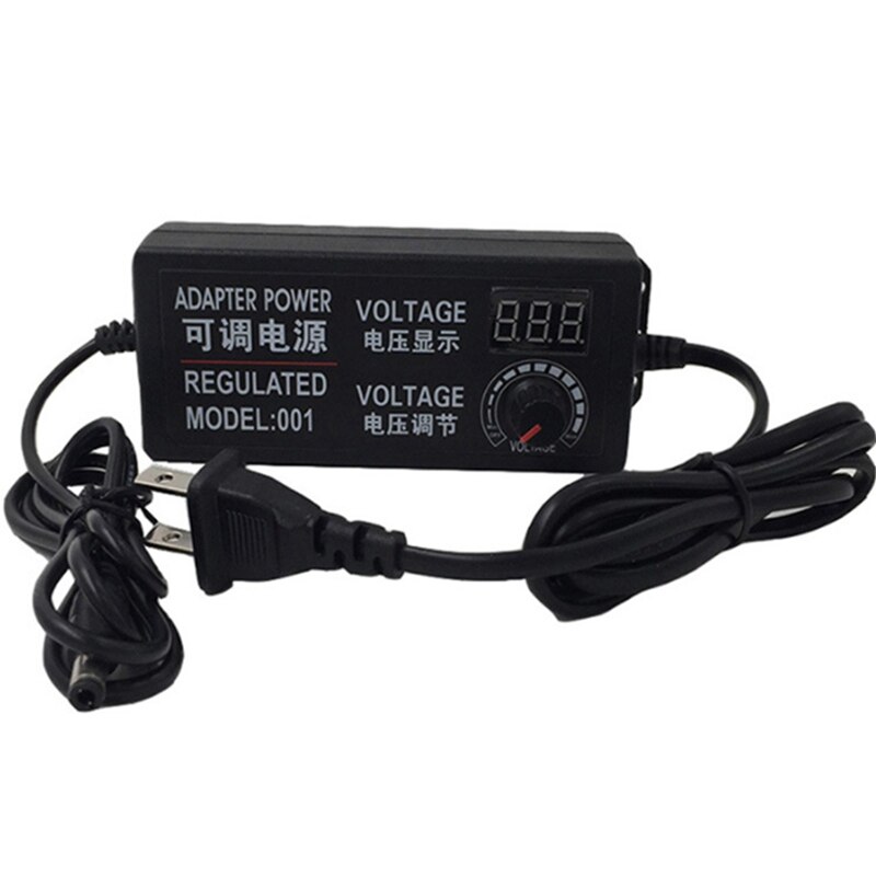 YO-Adjustable AC To DC Power Supply 3V-12V 5A Power Supply Adapter Universal 12 V Volt Adapter: US