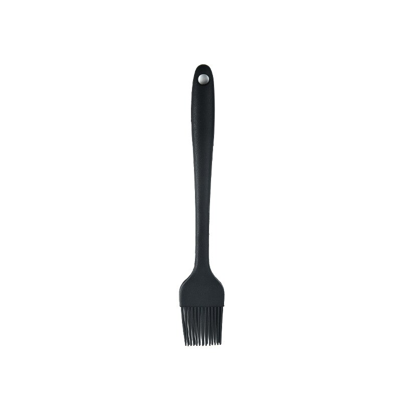 Silicone Spatula Turner Slotted spoon Ladle Spoon Spoon Spatula Spooula Spatula Basting brush Food Tongs Silicone Kitchenware: Black Brush