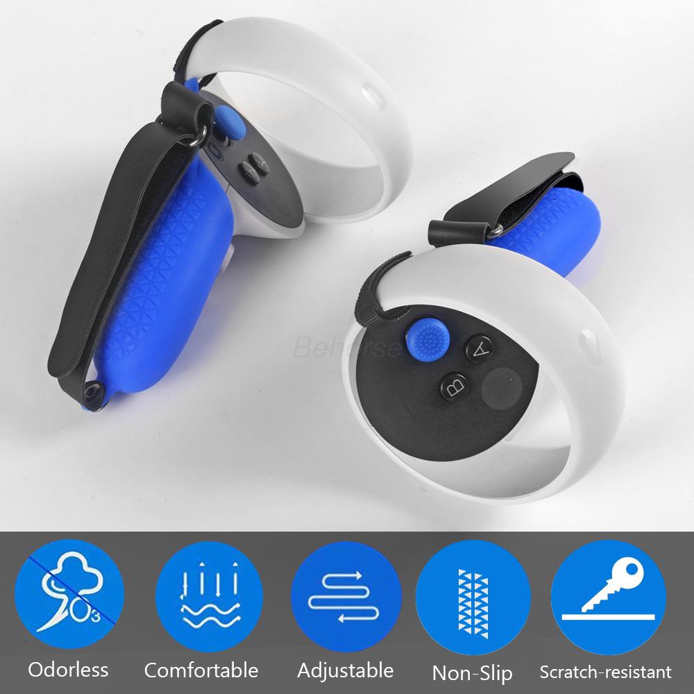 VR Protective Cover For Oculus Quest 2 VR Touch Controller Silicone Cover Skin Handle Grip For Oculus Quest 2 Accessories