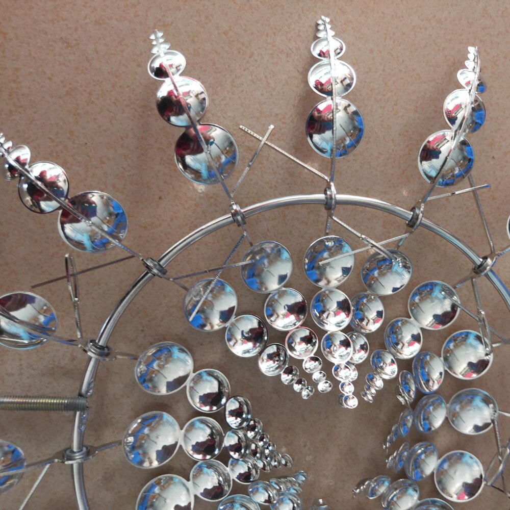 Garden Decoration Outdoor Unique And Magical Metal Windmill Wind Catchers Collectors Rotating 3D Wind Spinners Yard Ornament