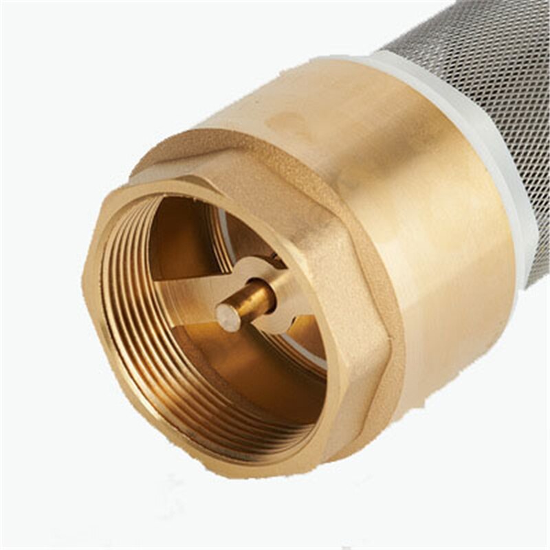 1/2 &quot; 3/4 &quot; 1 &quot; 1-1/4 &quot; 1-1/2 &quot; 2 &quot; bsp indvendigt gevind messing kontraventil med netfilter bundventil fodventil f