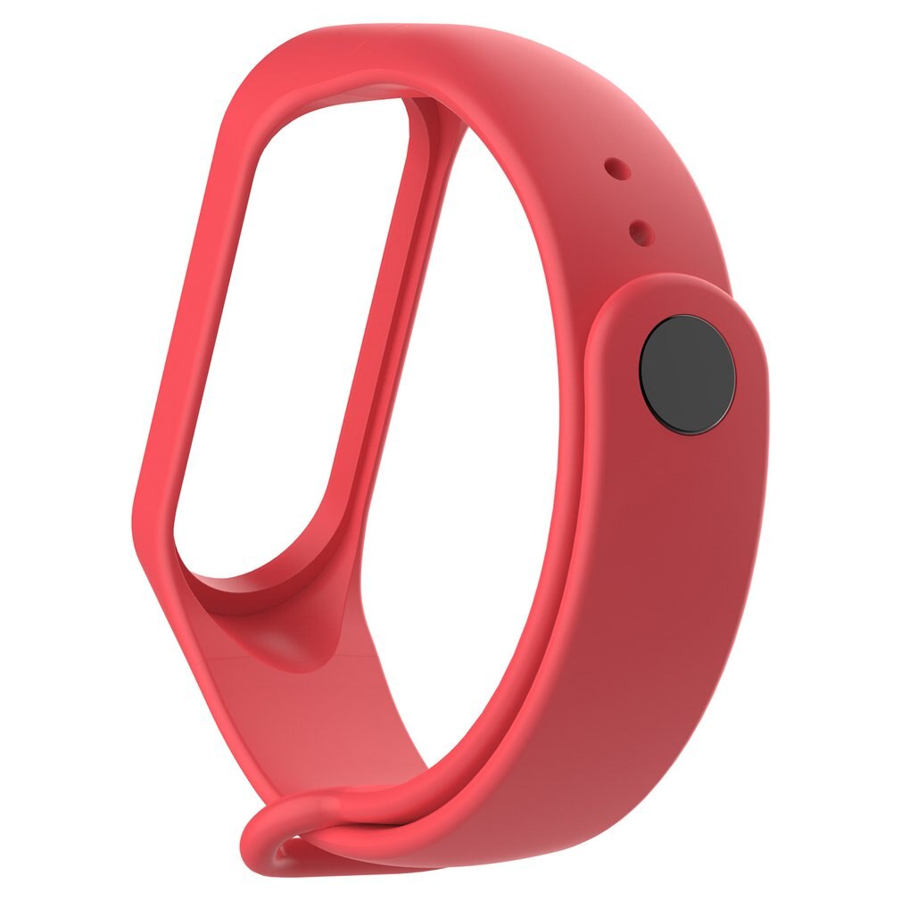 Voor Xiaomi Mi Band 5 4 3 Siliconen 20 Mm Vervanging Polsband Armband Horlogeband Voor Xiomi Mi Band 5 Miband 4 3 Band4 Polsband: Red