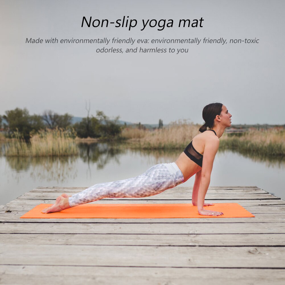 All Purpose Non-Slip Gymnastic Pilates Exercise Mat Thickness EVA Yoga Mat Exerciser Equipments Gym Training