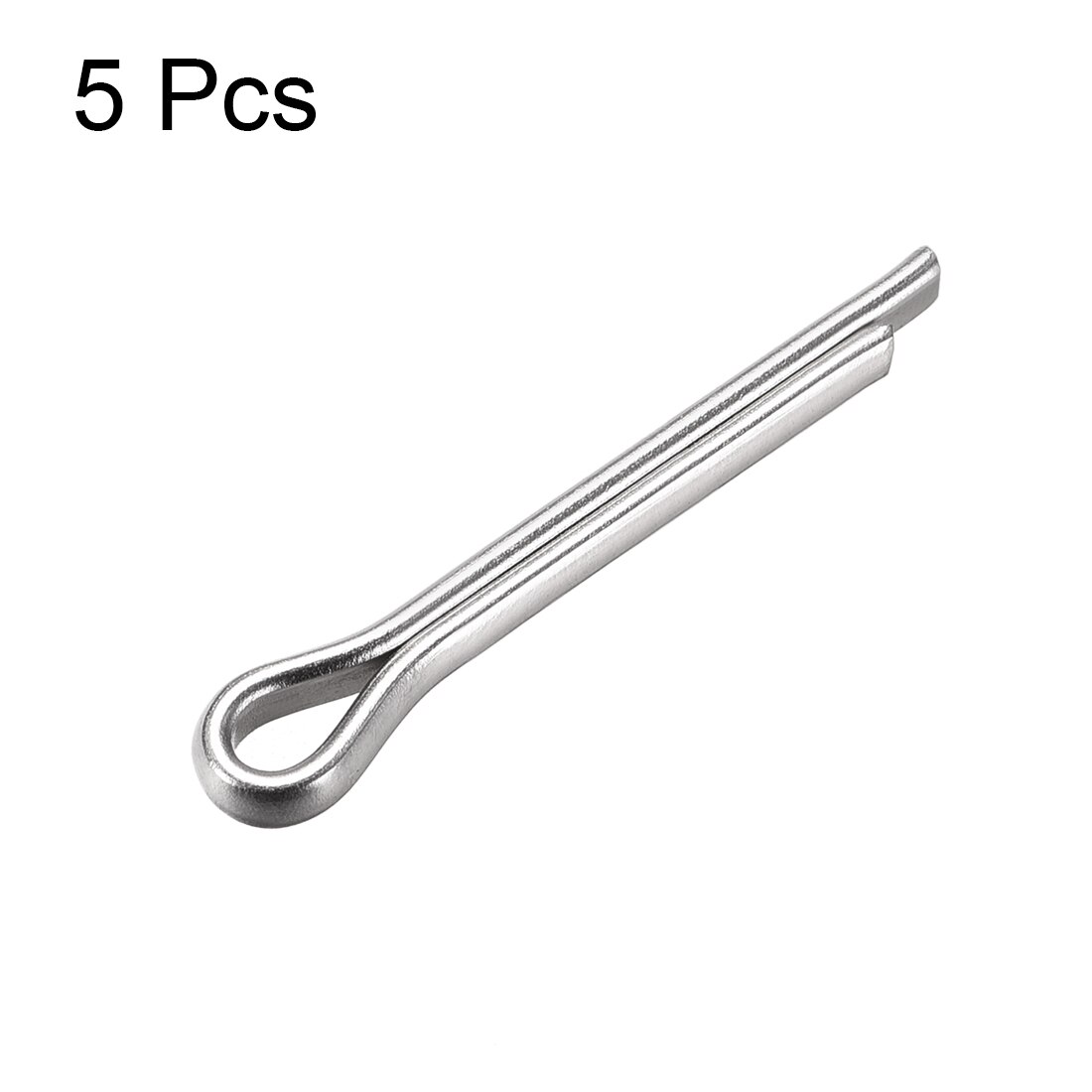 Uxcell 5Pcs Split Splitpen-3.6Mm X 25Mm 304 Rvs 2-Gaffel Silver Tone voor Thuis Diy Toepassing