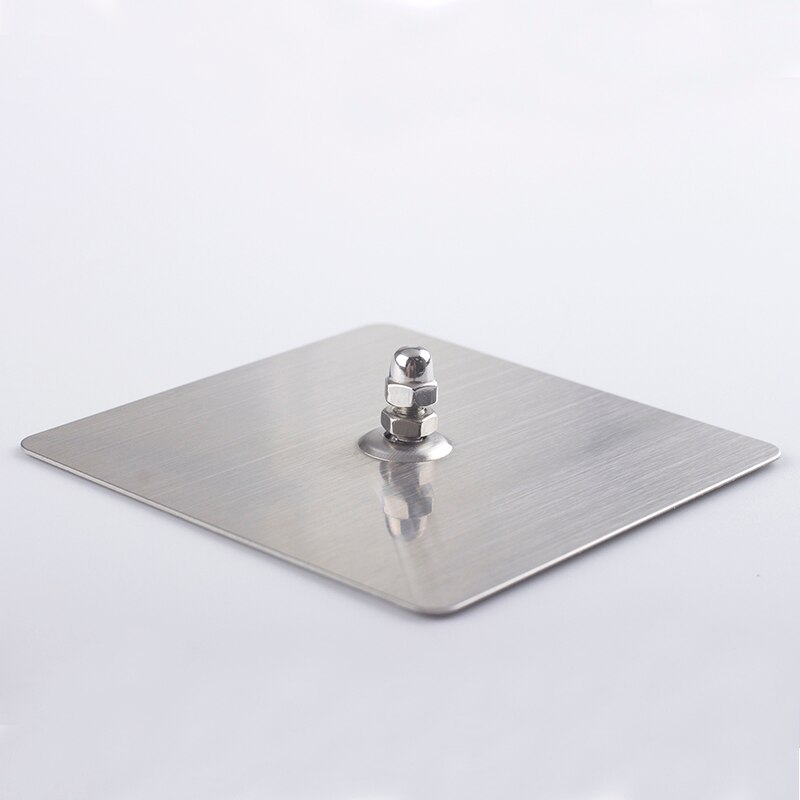 stainless steel metal plate with bolt and nuts anti-tip wall anchor bolt with self glue on back