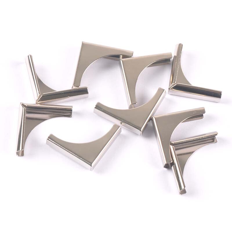 Esquinas de Metal plateadas/doradas/bronce para libros, álbumes de recortes, menús, protectores de esquina, manualidades, 20x20x4mm, 30 Uds.: 2