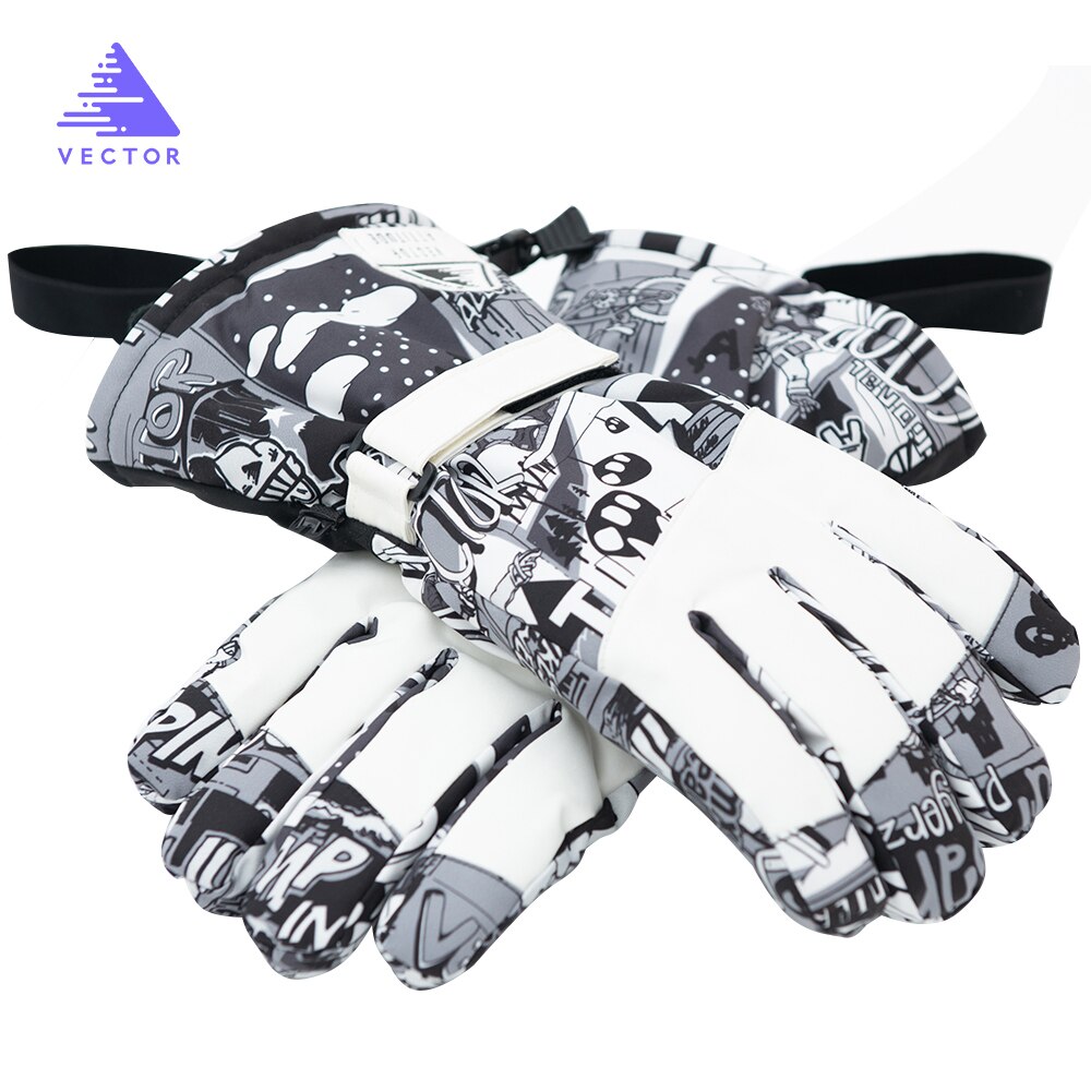 Guantes de esquí para mujer, guantes de invierno cálidos impermeables para esquiar y Snowboard, guantes de moto para montar en moto, guantes de nieve para exteriores, novedad de: M