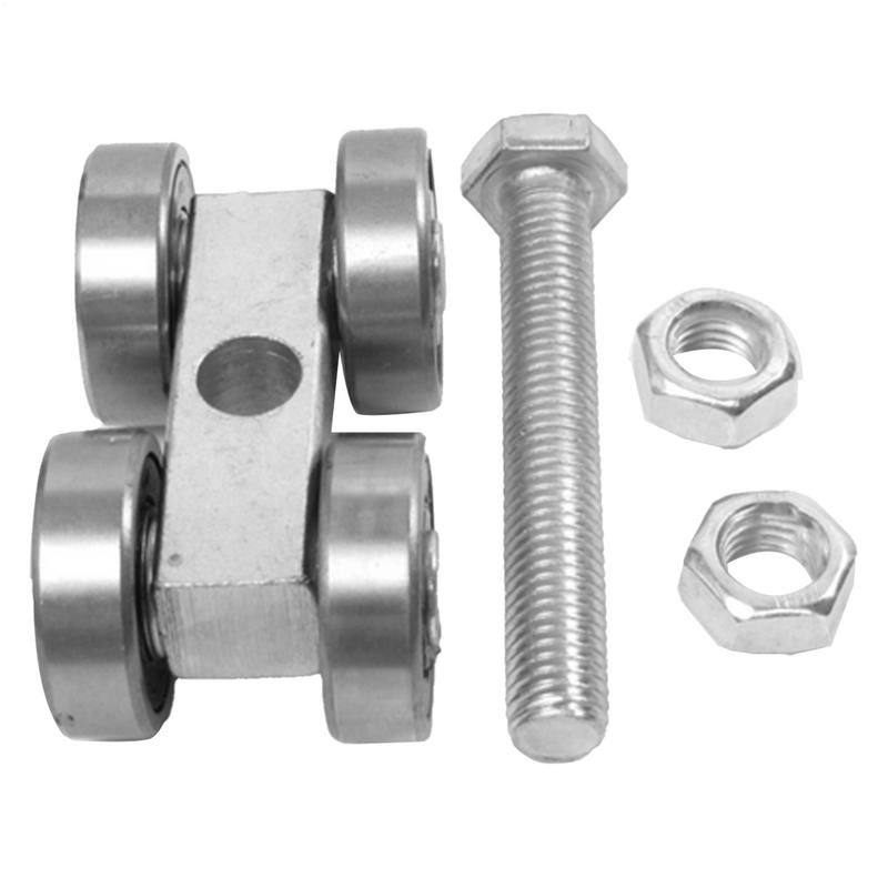 Barn Door Rollers 4 Wheel Trolley Assembly Roller Heavy Duty Sliding Door Hanger Ceiling Mount Barn Door Hardware for Wardrobe