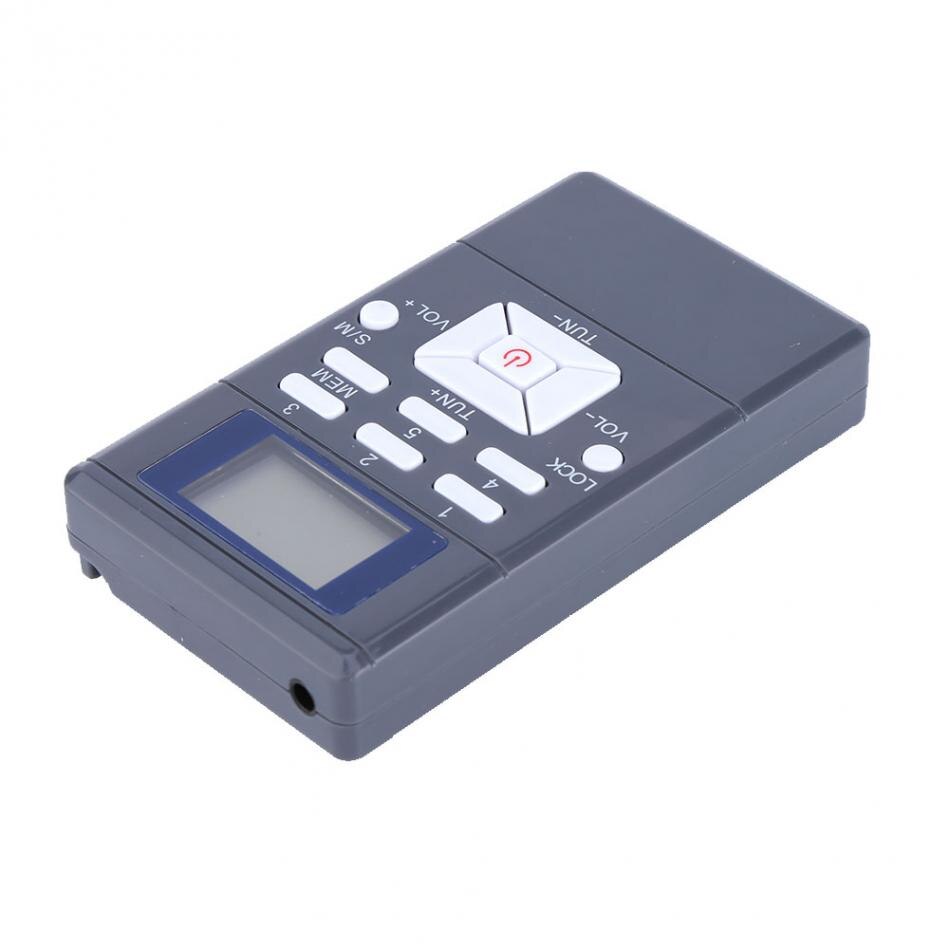 Mini récepteur Radio sans fil Portable avec Modulation de fréquence, Radio FM LCD, traitement du Signal numérique, écouteurs stéréo