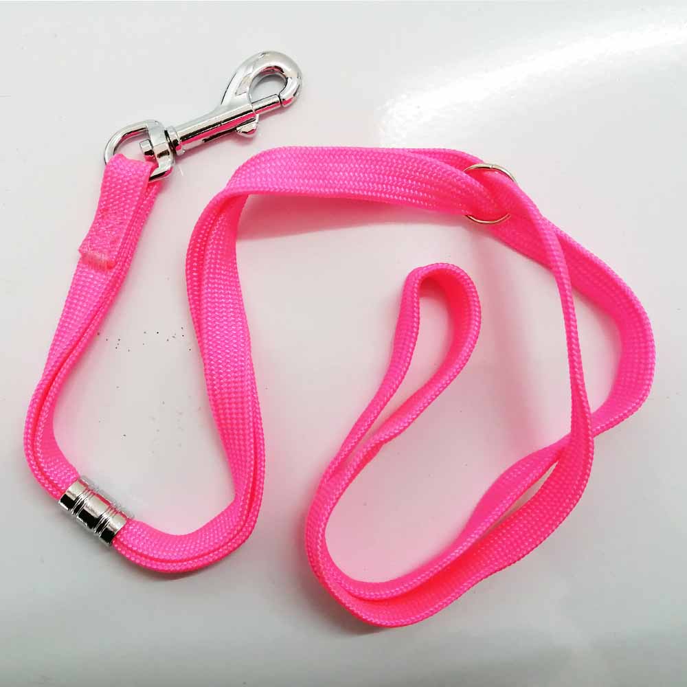 2 Stuks Nylon Hondenlijn Verstelbare Huisdieren Strop Loop Lock Clip Touw Duurzaam Grooming Tafel Sling Katten Terughoudendheid Touwen Voor bad Bureaus: Roze / 1pcs