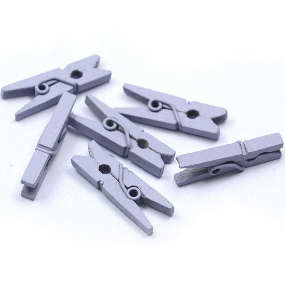 20 stuks/pak mini gekleurde houten clips voor fotoklemmen wasknijpers knutseldecoratieklemmen knijpers 25mm x 4mm