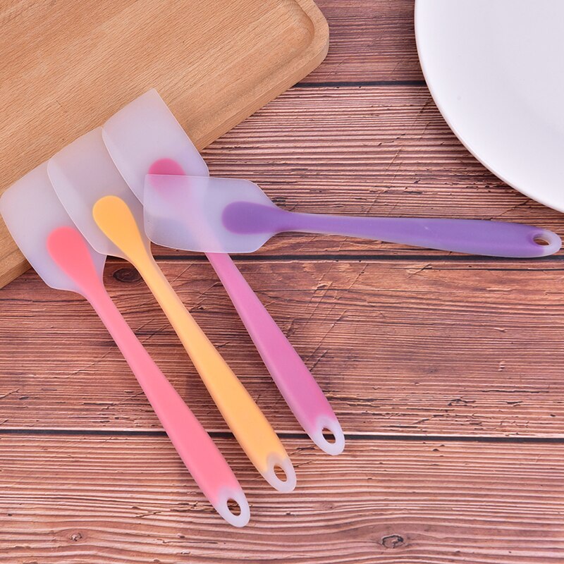 Silicone Cake Cream Butter Spatula Mixing Batter Scraper Brush Baking Cook Tool