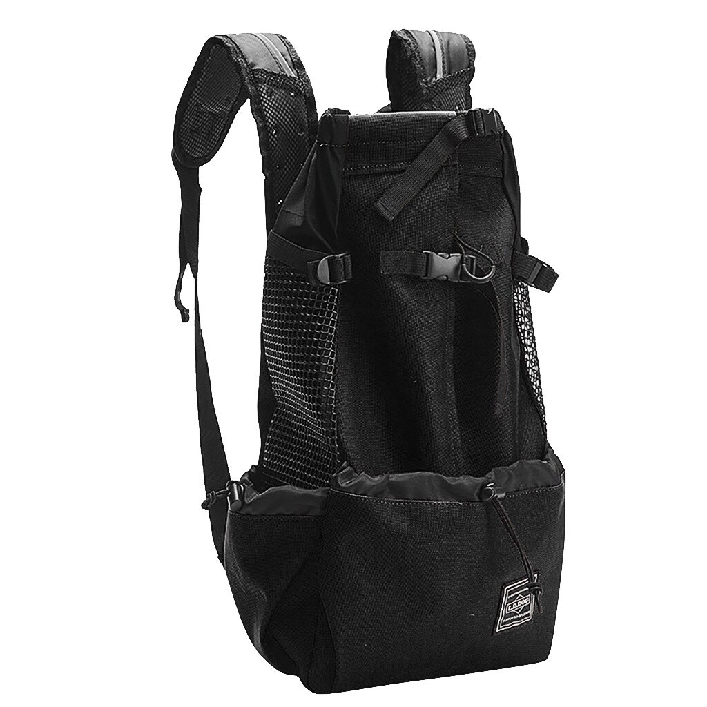 Large Pet Backpack Dog Cat Carrier Bag Puppy Outdoor Riding Hiking Travel Dog Accessories Переноска Для Кошек @45: Black / S