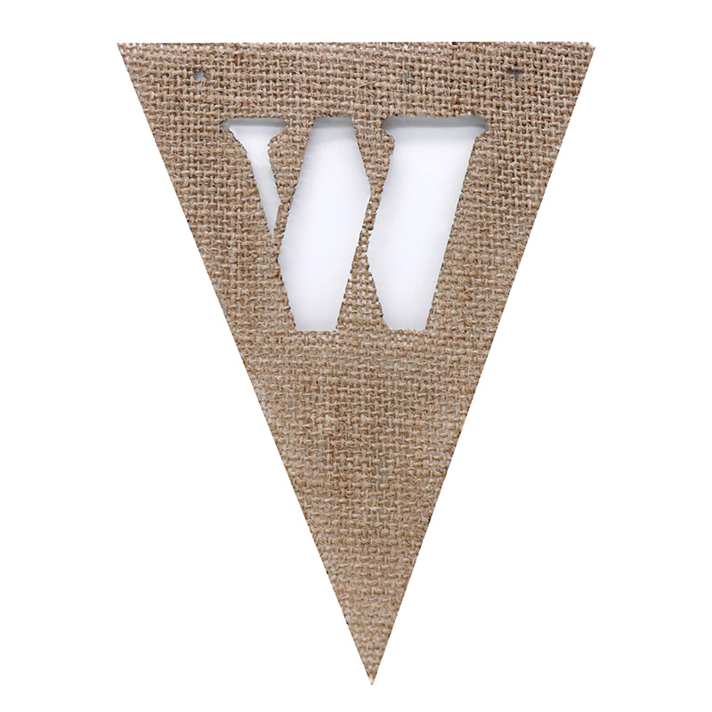 Banderín de arpillera con letras A-Z, banderines de arpillera de yute DIY para boda, banderas, Bar, Baby Shower, suministros festivos para fiestas de cumpleaños: Azul