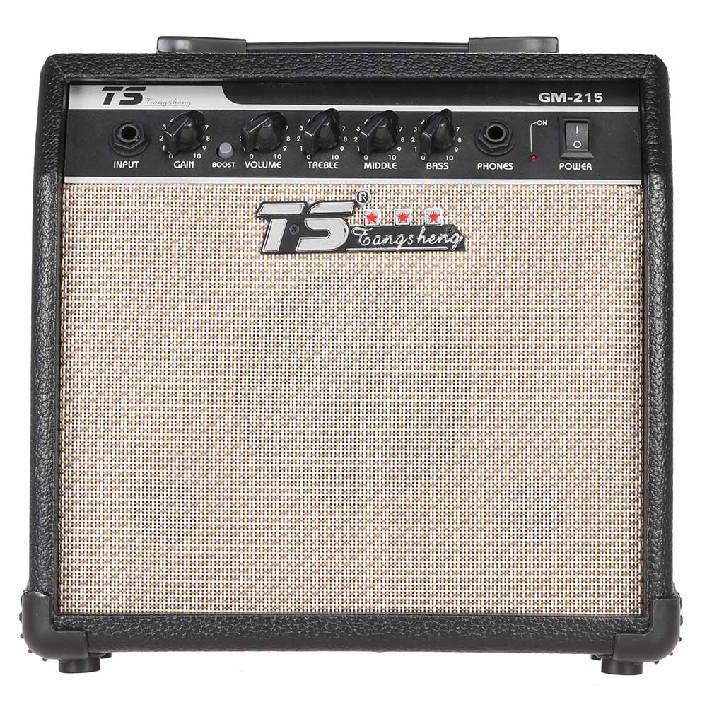 GM-215 15W guitare électrique amplificateur ampli distorsion avec 3 bandes EQ 5 "haut-parleur 6.35mm entrée guitare ampli 110V offre spéciale