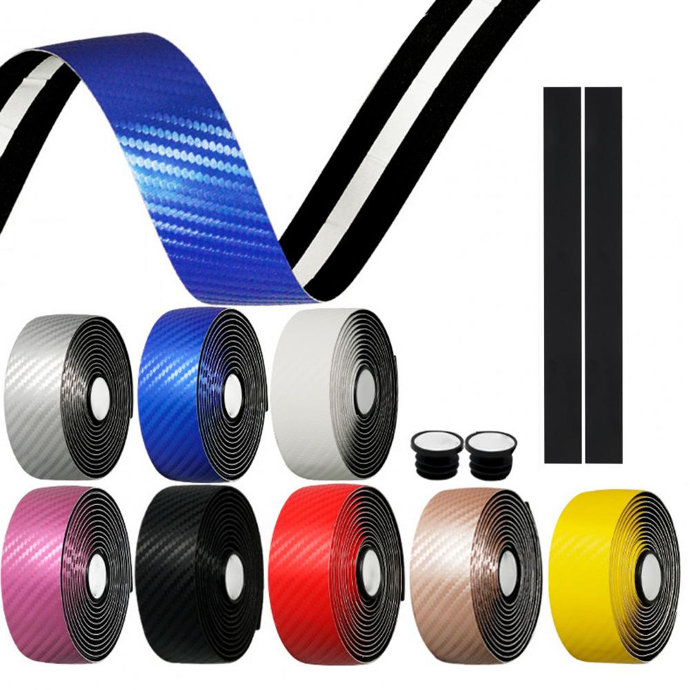 2Pcs Antislip Kunstleer Elastische Eva Fietsstuur Bandjes Rijden Levert Fietsstuur Bandjes