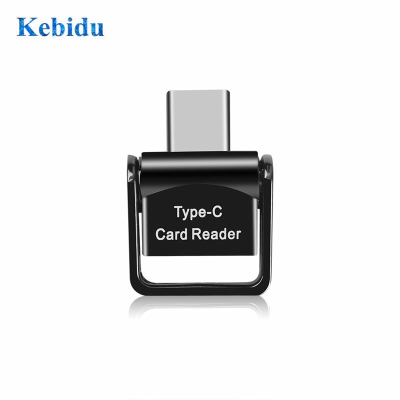 KEBIDU USB 3.1 Tipo C TF Micro SD Leitor de Cartão com chaveiro Para Samsung Galaxy S9 USB-C Leitor de Cartão de Memória adaptador