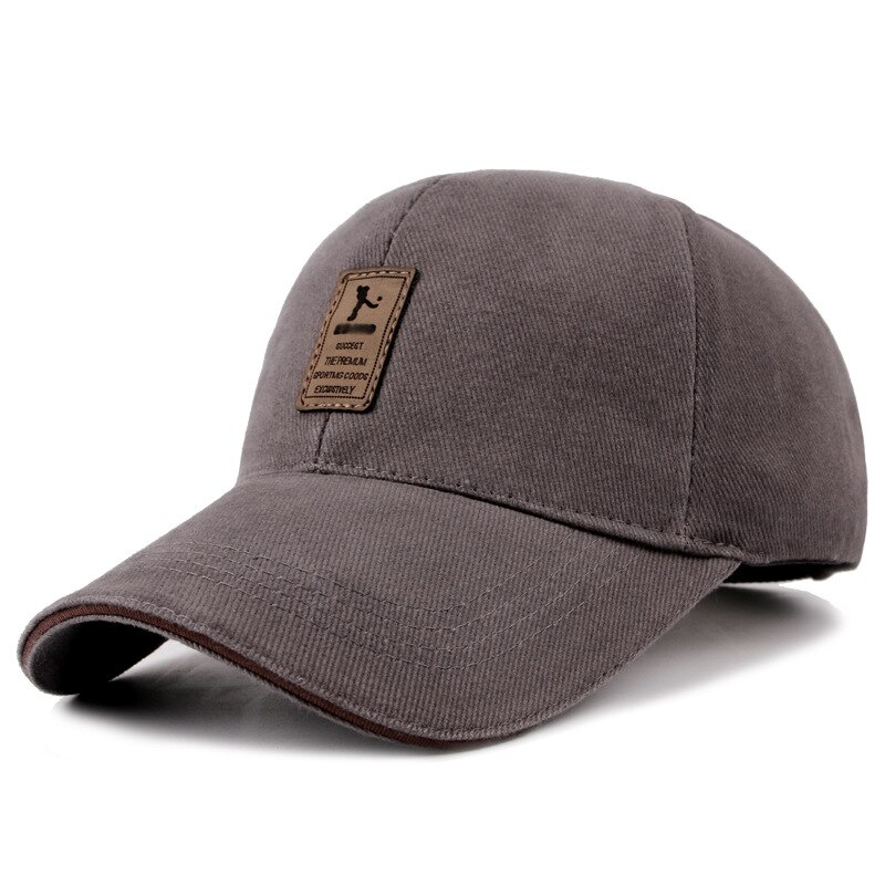 Men's Baseball Caps Street Hip Hop Snapback Cotton Hats Casual Caps for Men and Women Outdoor Sunscreen: Gray