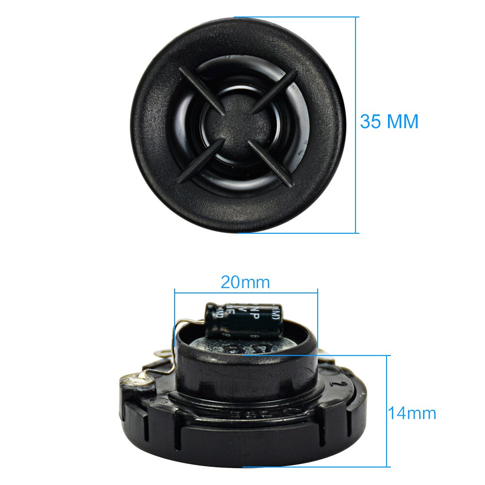AIYIMA 1Inch 8 ohm 20W Car Tweeter Speaker Unit Neodymium Super Treble Voice coil high frequency with Capacitor Loudspeaker 2PCS
