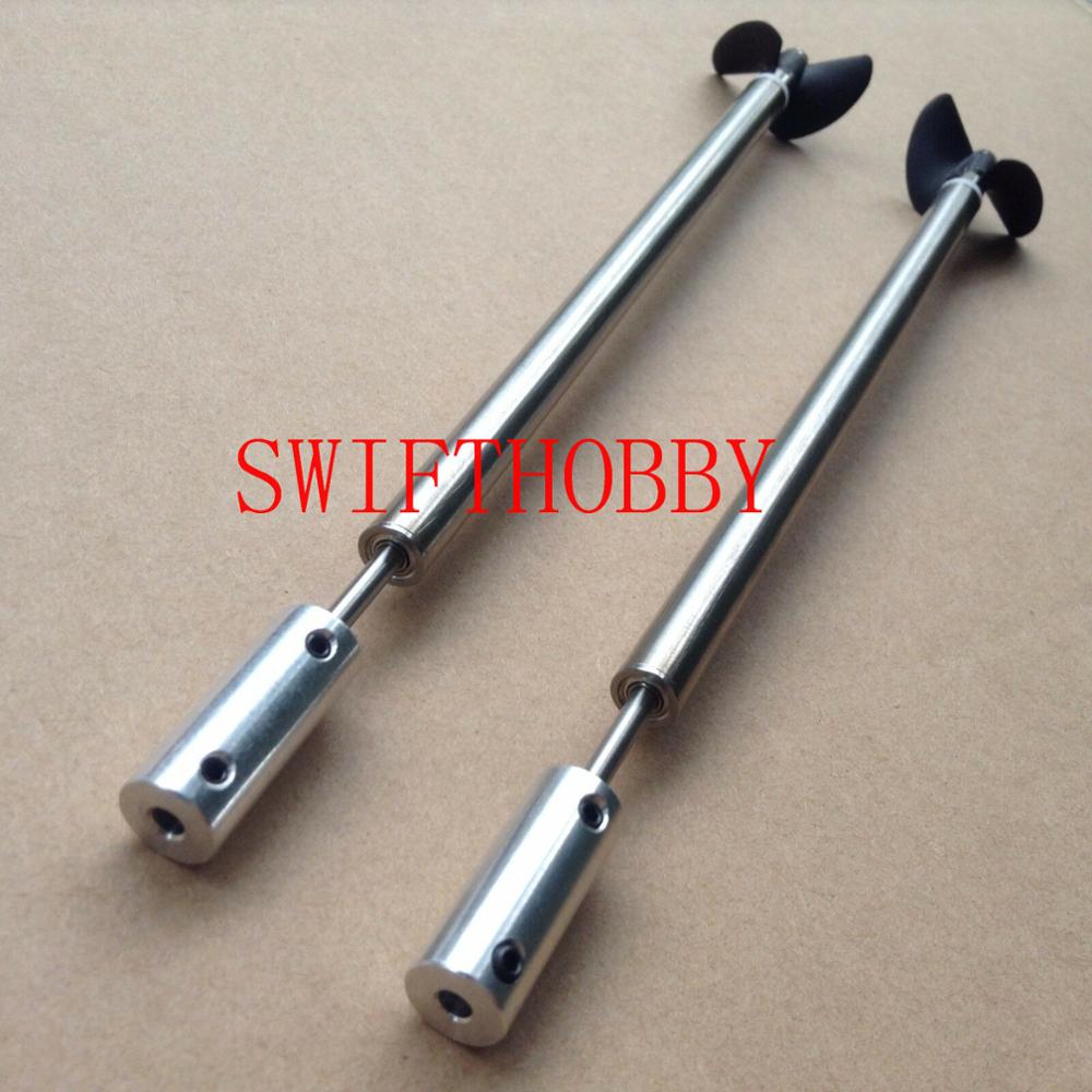 A pair 2 blade Stainless assembly 3mm shaft catamaran Double motor Rc boat