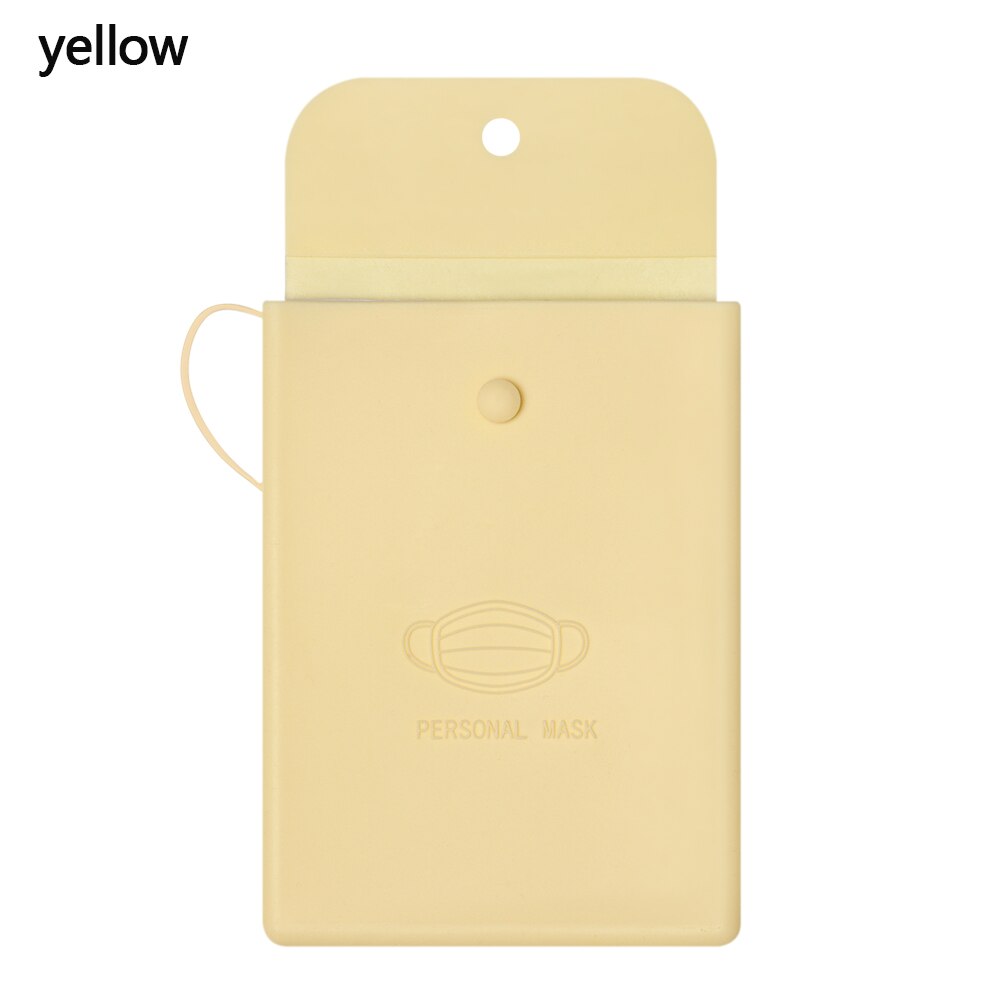 Bolsa portátil de silicona para guardar mascarillas, caja de almacenamiento para tapabocas, reutilizable, a prueba de polvo, 1 unidad