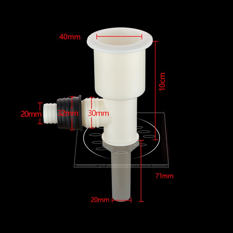 Bathroom Sink Wash Basin Drain Connector Floor Drain Cover Pipe Elbow Joint Adapter Sewer Tee Washing Machine Drain Sealing Tool: C1