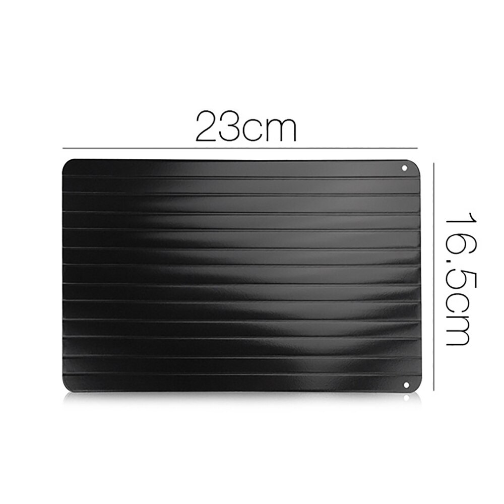 Aluminum Fast Defrost Plate Thaw Frozen Food Meat Fruit Quick Defrosting Plate Board 2-In-1 Defrost Chopping Board Kitchen Tool: 23x16.5x0.2cm