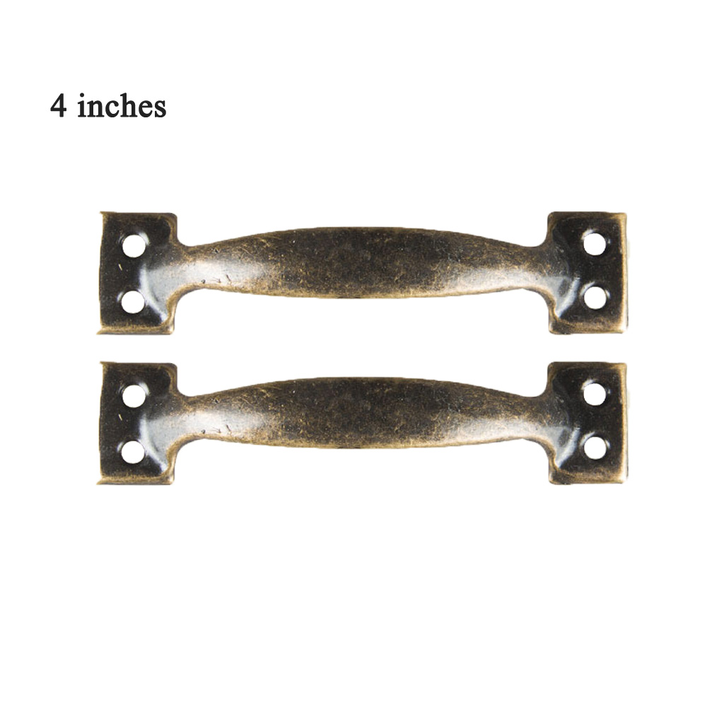 2Pcs Brons Houten Deur Drawercabinet Kledingkast Handles Hardware Vintage Decor Geschikt Voor Kasten, Kasten, Lades Handgrepen