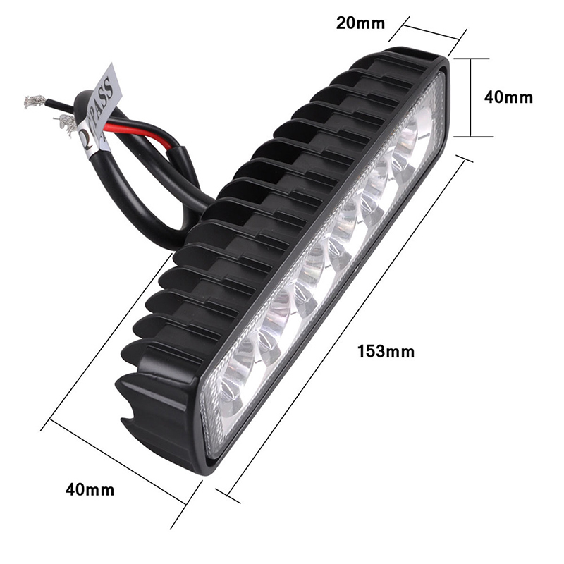 6LED Auto Werklamp 18w Spotlight Hoge Heldere LED Aluminium Waterdichte Auto Offroad SUV Truck Koplampen Rijden lamp 12V