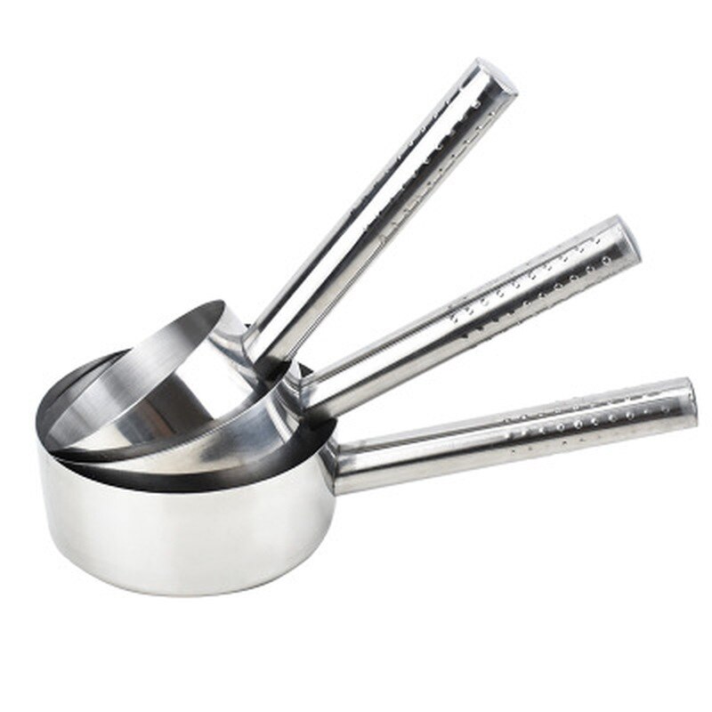 Stainless Steel Kitchen Tool Water Scoop Stainless Steel Water Scorpion Chef Kitchen Thickening Deepening Long Handle Household
