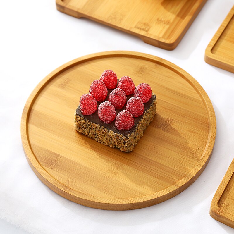 Cake Display Tray Glass Transparent Cover Dessert Fruit Tasting Box Pastry Bread and Pastry Tasting Wooden Tray Glass Cover