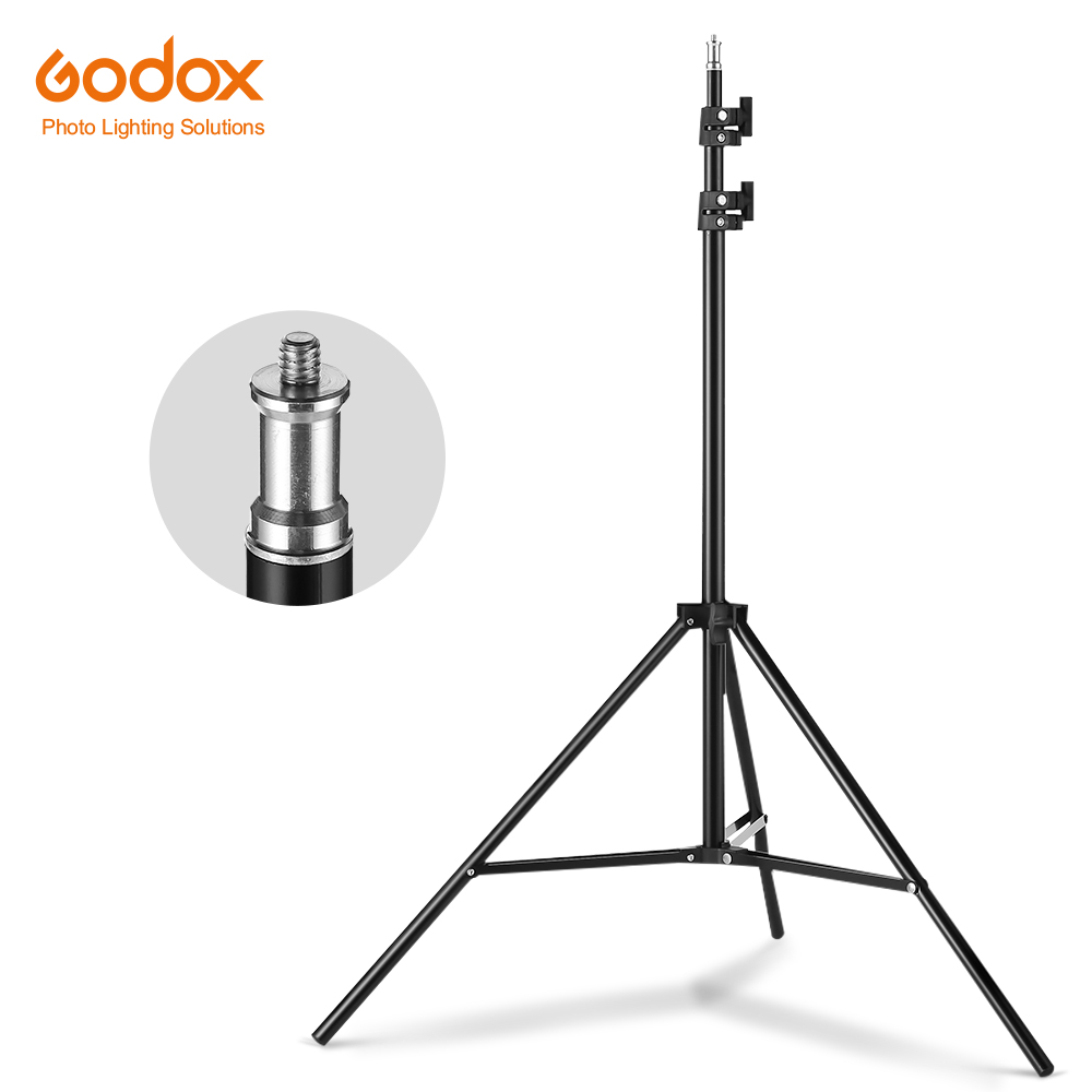 Treppiede con supporto per luce a vite 2M 1/4 per Studio fotografico Softbox Video Flash ombrelli riflettore illuminazione supporto da forno: Default Title