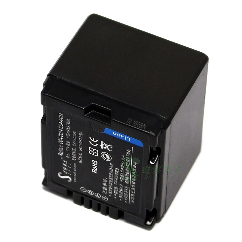 Cga -du14 cga -du12 batterij voor panasonic sdr -h200 h18 h20 h21 nv-gs328 gs180 vdr -d160 d158 camcorder, vervang cgr -du06 cga -du07