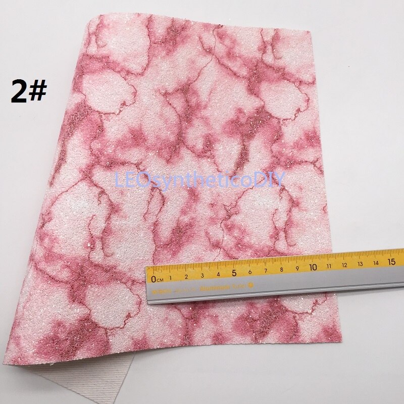 Mini Roll 30x134CM ROZE Glitter Fabirc, Chunky Glitter Leer, glitter Leer Roll Voor Maken Bows LEOsyntheticoDIY SK274