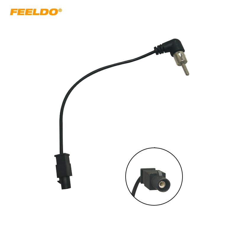 Feeldo bilradio lydinstallasjon fm/am antenneadapter for volkswagen/ford/gm/peugeot/renault stereo ledningskabel  #hq7148