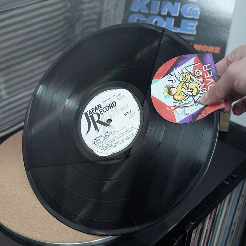 2PCS Vinyl Record Cleaning Cleaning Protector Mat Disc Holder Protective Sleeve Cleaning Turntable Anti Fingerprints
