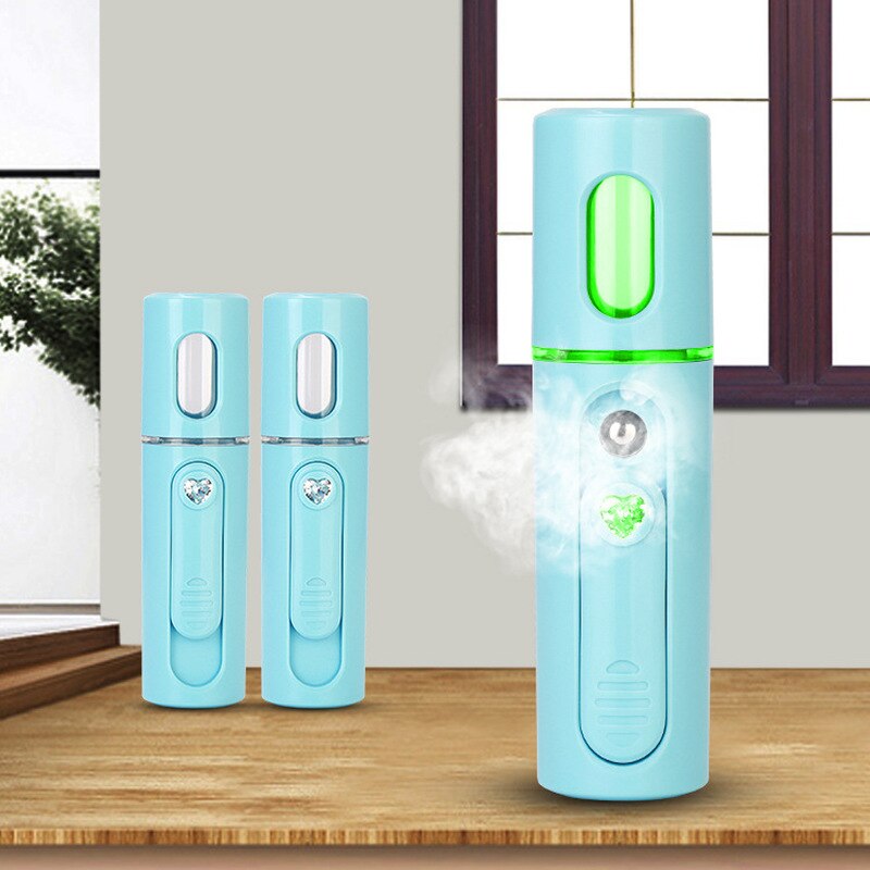 Portable Handheld Nanomist Hydrating Beauty Face Device USB Facial Steamer Air Humidifier Oil Diffuser for Home Car Mist Maker
