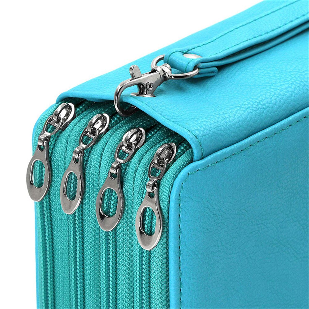 Cartuchera escolar de 72 agujeros para niñas y niños, estuche de bolígrafo de color negro, bolsa de cartucho grande, papelería, Kit de penalización grande