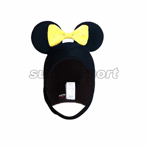 4mm Warme Tauchen Cartoon Hut schöne minnie Tauchen Haube Taucher Cap Helm frauen Custome tauchen cap tauchen hut